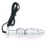 Bipolar Metal Electric Shock Butt Plug - M